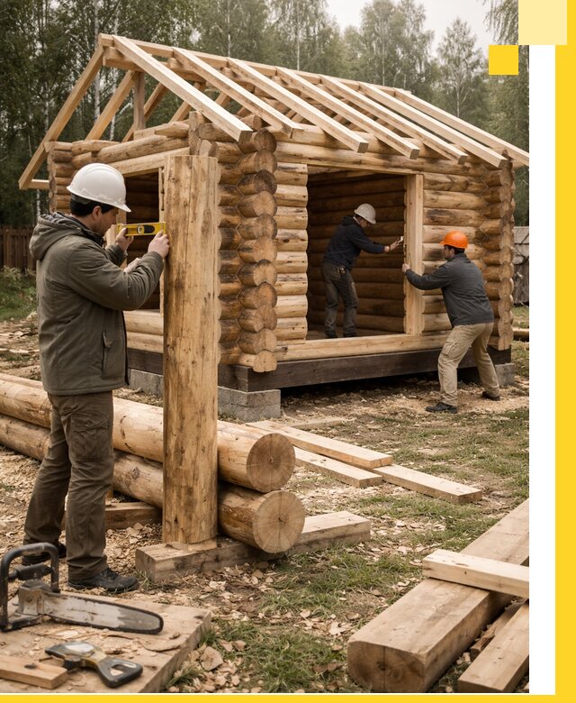 Строительство бань для дачи под ключ в Полысаеве с доставкой и монтажом