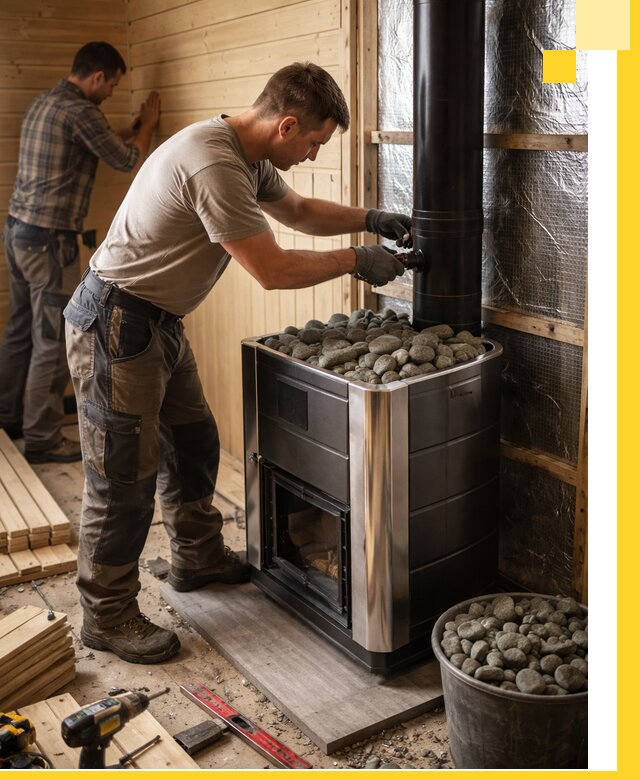 Проектирование и строительство парилок для бани в Полысаеве под ключ