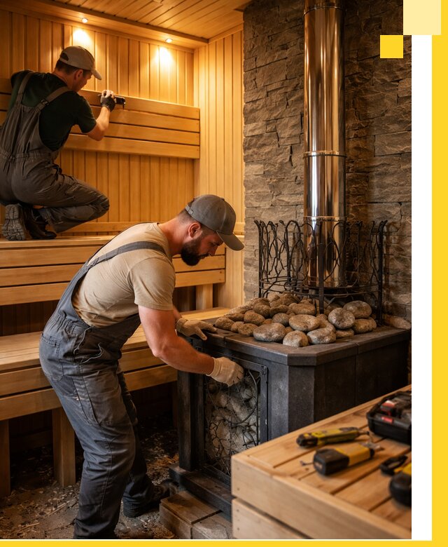 Комплексный дизайн бань, саун и зон отдыха в Полысаеве