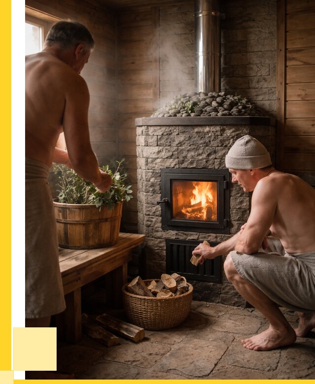 Банные печи под ключ в Полысаеве от 46274 р. | ЭриданПлс кирпичная