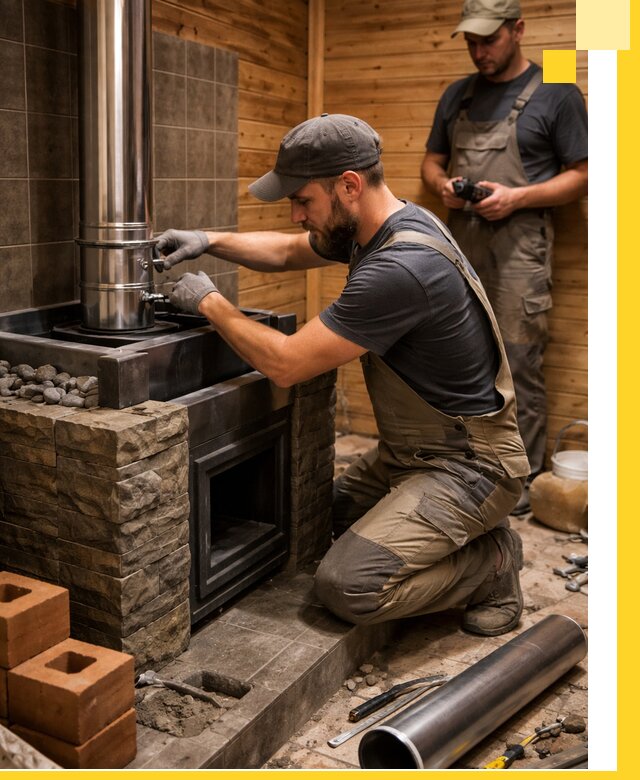 Изготовление и установка банных печей под ключ в Полысаеве