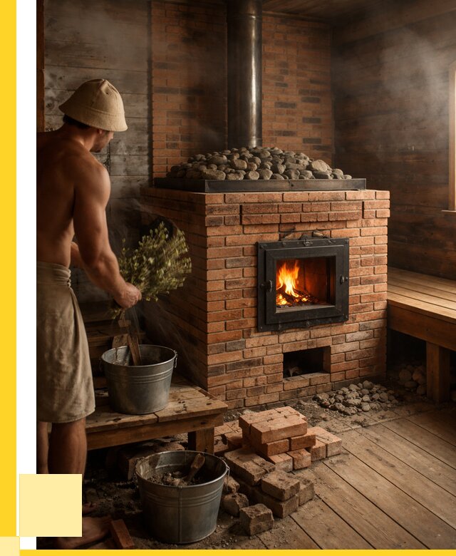 Кирпичные банные печи в Полысаеве от 92547 р. | ЭриданПлс