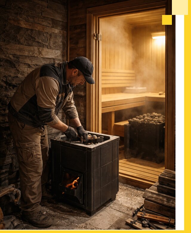 Строительство бани с сауной под ключ в Полысаеве от проекта до сдачи