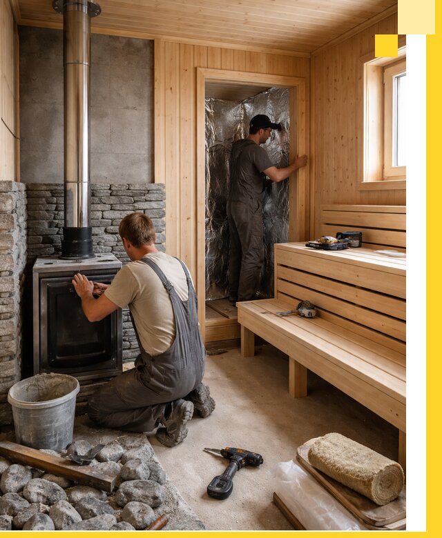 Строительство и изготовление бань под ключ в Полысаеве