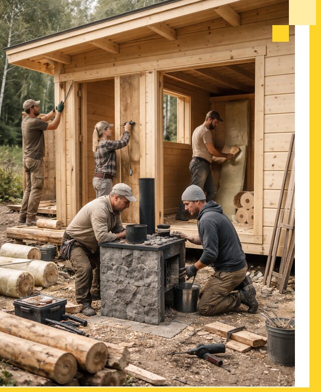 Купить баню под ключ в Полысаеве строительство монтаж отделка