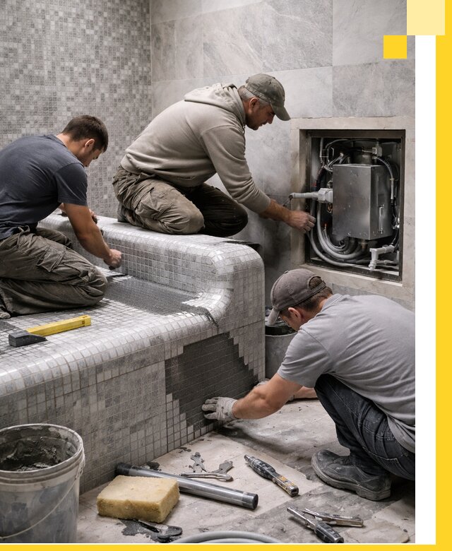 Проекты хамамов под ключ в Полысаеве и дизайн и строительство