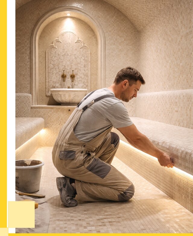 Отделка хамамов под ключ в Полысаеве от 5656 р. | ЭриданПлс