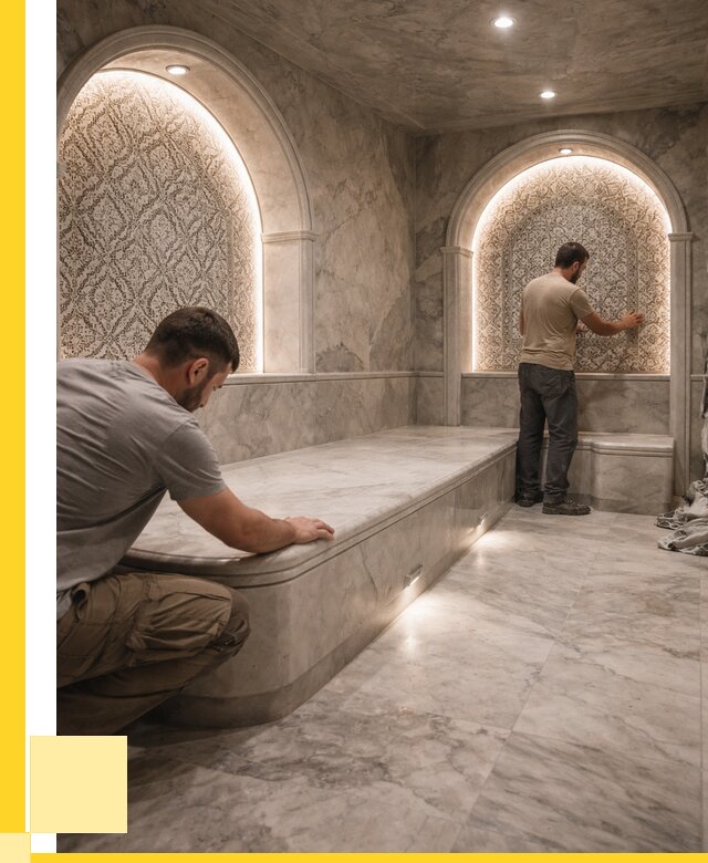 Турецкие бани под ключ в Полысаеве от 257075 р. | ЭриданПлс