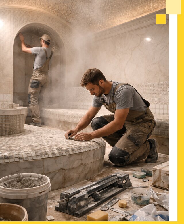 Профессиональный дизайн хамама и SPA под ключ в Полысаеве