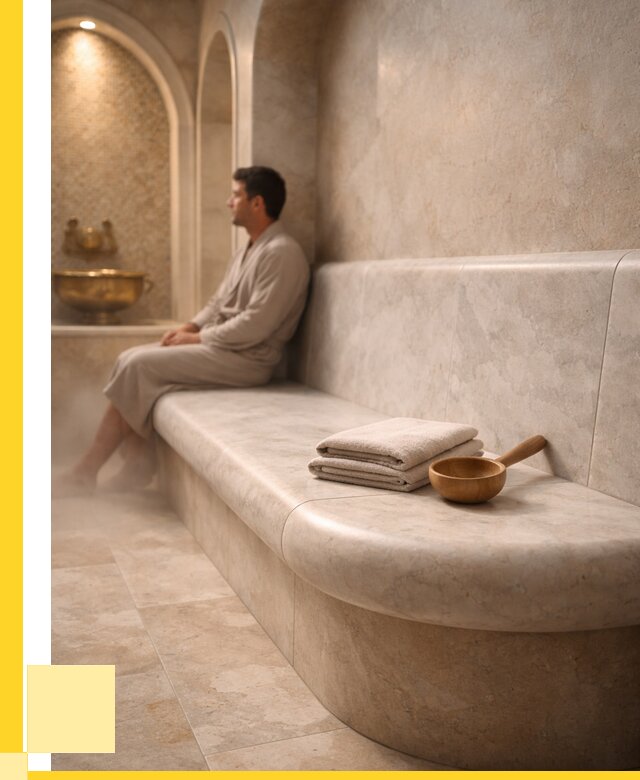 Сиденья для хамама в Полысаеве под ключ от 12340 р. | ЭриданПлс