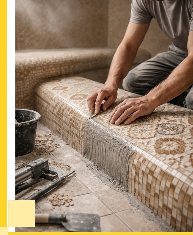 Плитка для хамама под ключ в Полысаеве от 3599 р. | ЭриданПлс