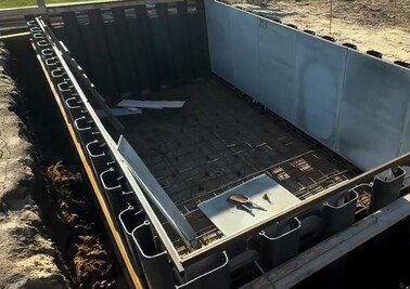 Опалубка для открытого бассейна на даче